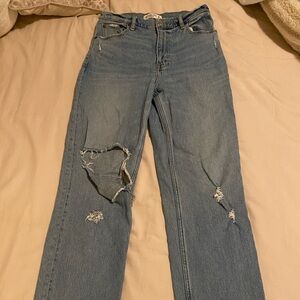 Abercrombie & Fitch Blue Straight Leg Jeans